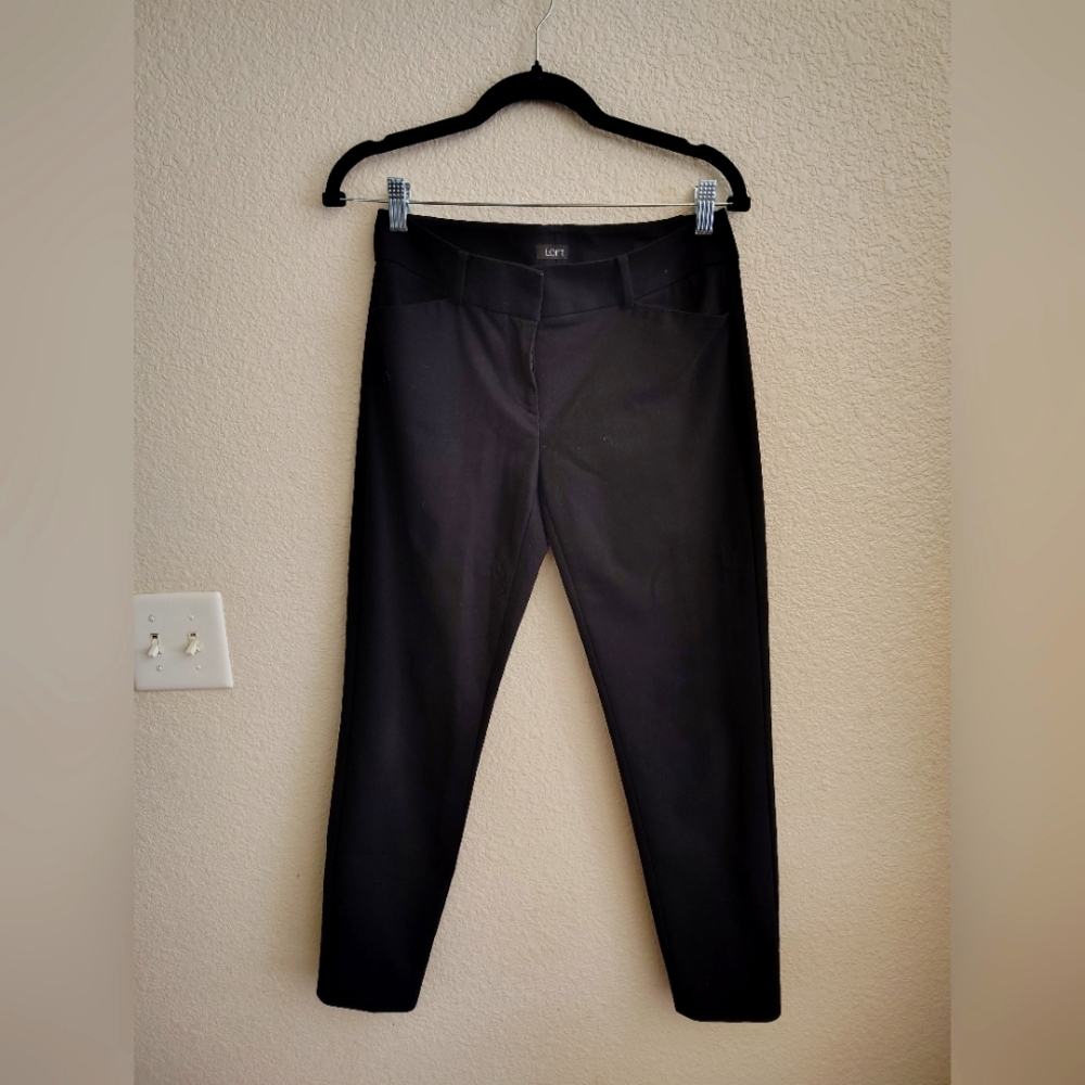 Women's black loft Julie skinny ankle pants